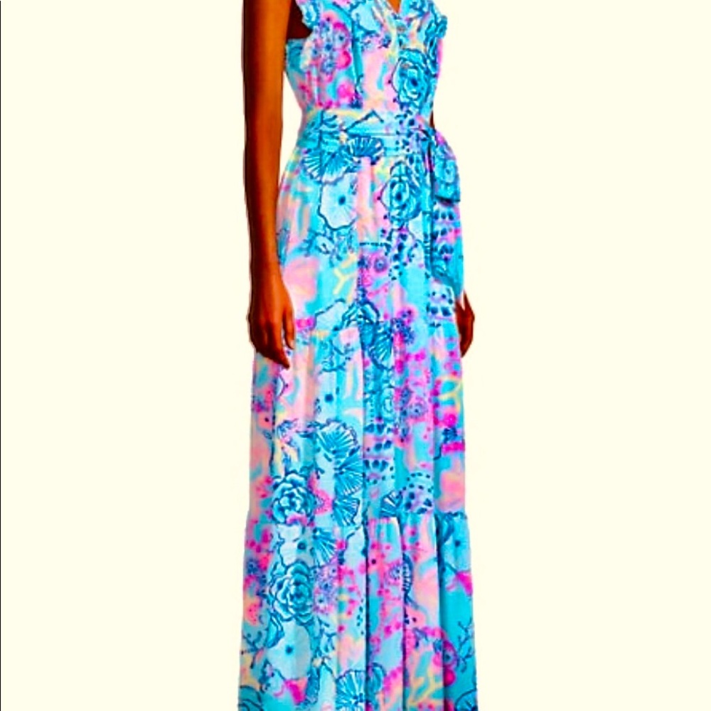 Beautiful lilly pulitzer Maxi Dress Amazing piece